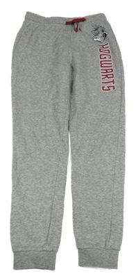 Šedé melírované tepláky s nápisem - Harry Potter