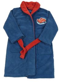 Modro-červený chlupatý župan s Cars 