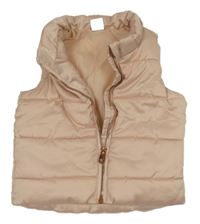 Světlerůžová šusťáková zateplená vesta H&M