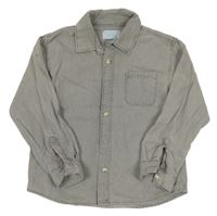 Šedá košile s kapsou Primark