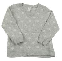 Šedá mikina s hvězdičkami H&M