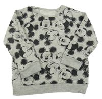 Šedo-černá mikina s Mickeym George