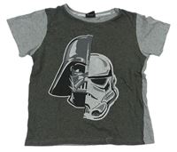 Tmavošedo-šedé tričko se Star Wars Tu