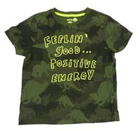 Army tričko s dinosaury a nápisem zn. F&F