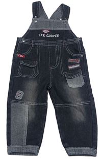 Tmavošedé laclové rifle Lee Cooper