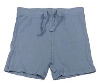 Modré žebrované elastické kraťasy Primark