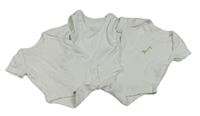 3set - 2x bílé body + bílé body s žirafkou 
