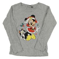Šedé triko s Minnie Disney