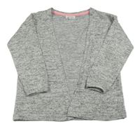 Šedý melírovaný úpletový cardigan Pep&Co