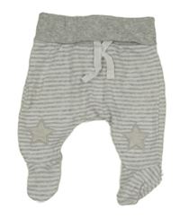 Šedo-bílé pruhované polodupky s hvězdami Mothercare