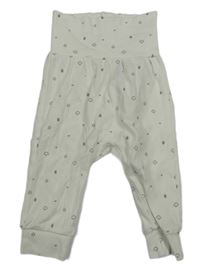 Bílé tepláky se stromy H&M