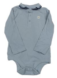 Světlemodré body s límečkem a s medvídkem zn.tu