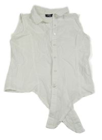 Bílý halenkový crop top Page one young