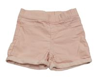 Světlerůžové riflové kraťasy H&M