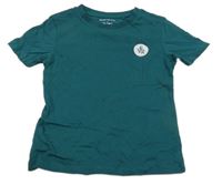 Petrolejové tričko s logem River Island