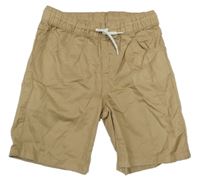 Hnědé plátěné kraťasy Yigga