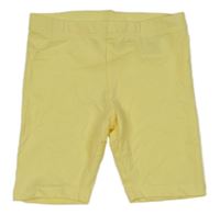 Žluté elastické kraťasy H&M