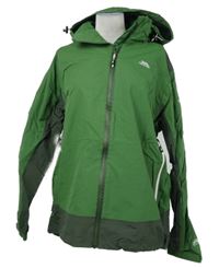 Pánská zeleno-khaki šusťáková outdoorová jarní bunda s kapucí Trespass 