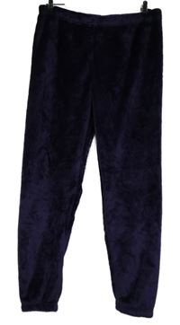 Dámské fialové plyšové kalhoty 