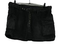 Dámská tmavošedá riflová minisukně s páskem Bershka