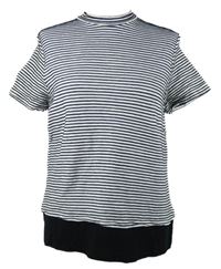 Dámské černo-bílé pruhované tričko M&S