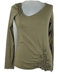 Dámské béžové triko s řasením M&S