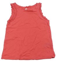 Tmavorůžový top s kanýrem H&M