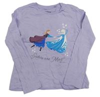 Fialové triko s Frozen Disney