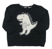Černá mikina s dinosaurem George