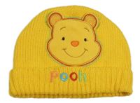 Žlutá čepice s medvídkem Pú Disney vel.98-110