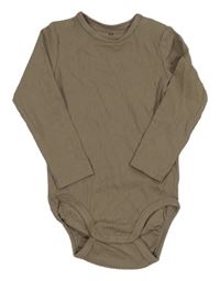 Béžové žebrované body H&M