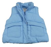 Světlemodrá šusťáková zateplená vesta Primark