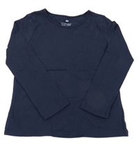 Tmavomodré triko H&M