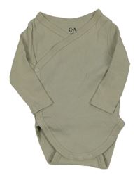 Béžové žebrované zavinovací body C&A