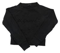 Černá mikina s kamínky Dsquared