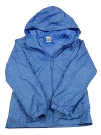 Modrá vzorovaná jarní funkční bunda s kapucí Quechua