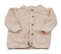 Světlerůžový propínací svetr F&F