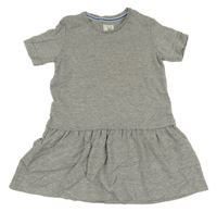 Šedé melírované šaty 