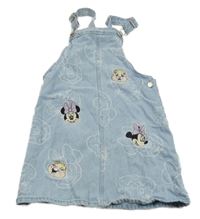 Světlemodré riflové laclové šaty s Minnie Disney