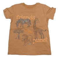 Skořicové tričko se zvířaty Dunnes