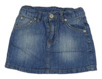 Modrá riflová sukně 