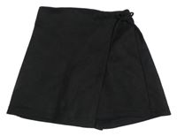 Černé semišové sukňové kraťasy Zara