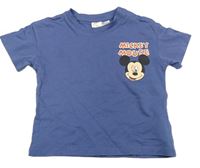 Modré tričko s Mickeym H&M