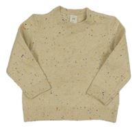Béžovo-barevný melírovaný svetr H&M