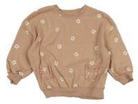 Starorůžová mikina s kytičkami George 