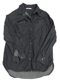 Šedá riflová halenka s hroty M&S