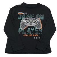 Černé triko s ovladačem C&A