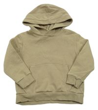 Béžová mikina s klokaní kapsou a kapucí H&M