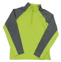 Limetkovo-šedá sportovní funkční mikina McKinley 