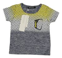 Nové - Tmavomodré melírované sportovní tričko Minitong